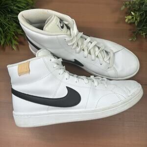 Nike Men's Court Royale 2 Mid White Onyx Sneakers Size 9.5